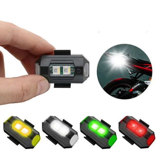 Universal Strobe Warning Light 7-color Usb Rechargeable Aircraft Led Emergency Lights Drone Night Strobe Lamp Bike