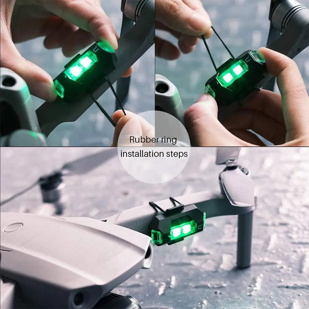 Universal Strobe Warning Light 7-color Usb Rechargeable Aircraft Led Emergency Lights Drone Night Strobe Lamp Bike