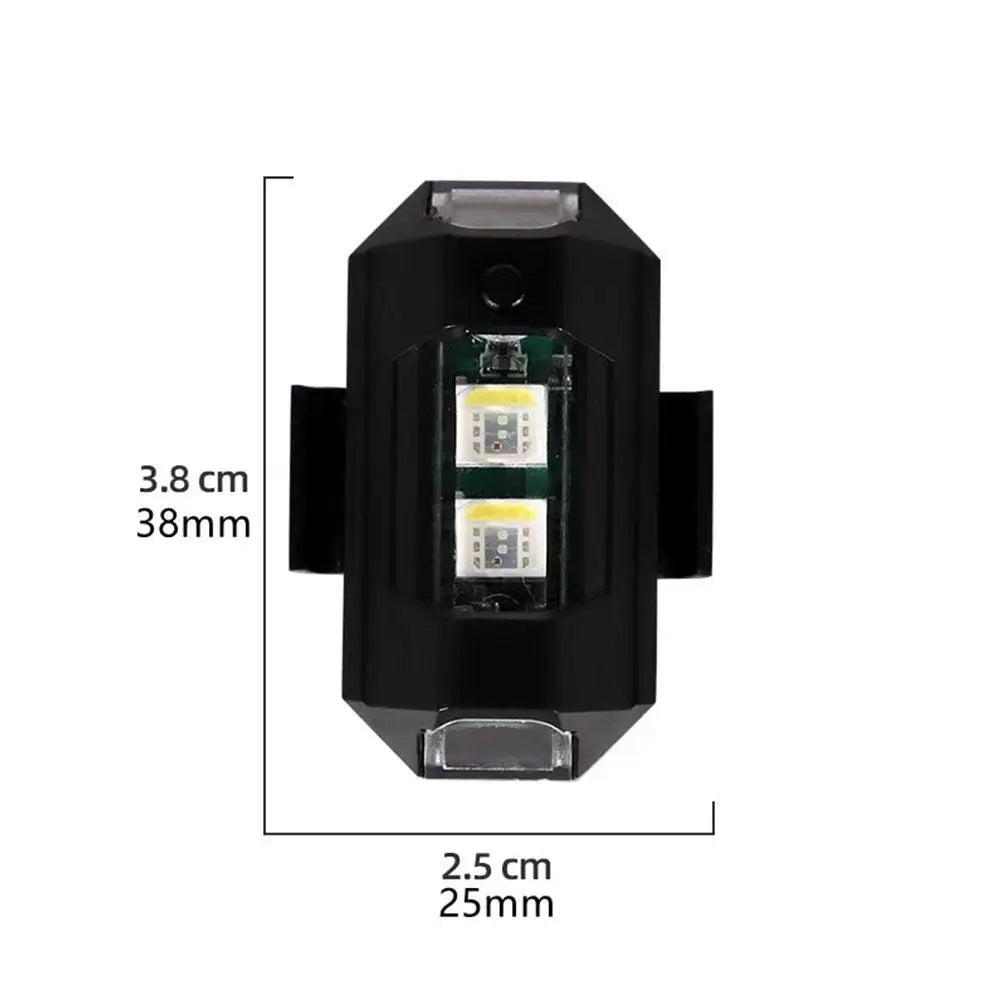 Universal Strobe Warning Light 7-color Usb Rechargeable Aircraft Led Emergency Lights Drone Night Strobe Lamp Bike